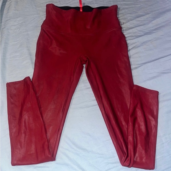 Spanx Crimson red faux leggings - Picture 2 of 6